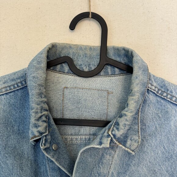 Levis 80’s Vintage 75504-0212 Denim Trucker Jacket Size Large Dragon Embroidery - Picture 2 of 14